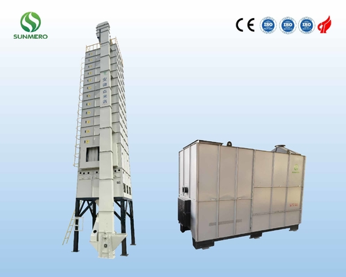 Сушильщик 5.5kW риса 120 тонн/серии умный с горелкой шелухи